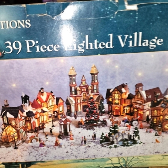 Costco Kirkland Traditions Porcelain Christmas Village 39 pieces
